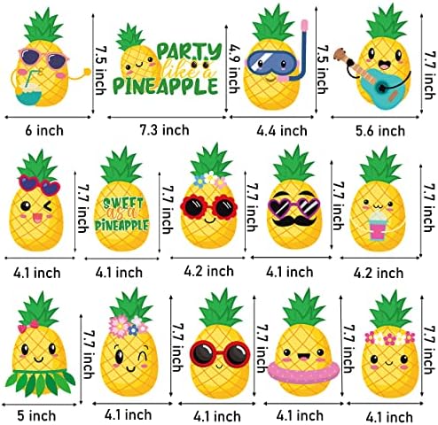 28pcs Pineapple mesa de abacaxi peças decoração decoração de abacaxi decorações de peças centrais de abacax