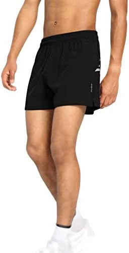 Shorts masculinos atléticos masculinos, shorts de treino masculino para homens com bolsos de zíper