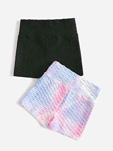 FLOERNS GIRLS 2 peças Tie Tye Sports Shorts tricotados