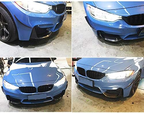 JC SportLine Carbon Fiber Canards Trim Fits Fits BMW F80 M3 F82 M4 2014-2017 FINHA FRONTAGEM FINIS DE FACORCA