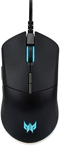 Acer Predator Cestus 330 Mouse de jogos com sensor Pixart 3335, configurações de DPI ajustáveis, 16,8 milhões de combinações