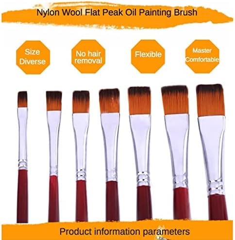 Cabelo de nylon de duas cores Dloett Brush de óleo pico de pico 12 PCs Conjuntos de pincéis Art Supplies de pincel de cor de