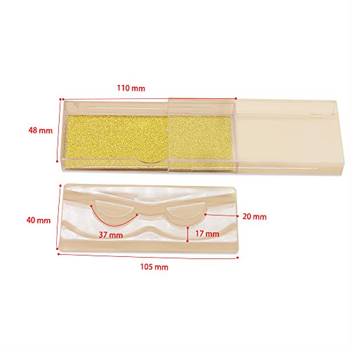 Kellyroom Casa de olhos vazios Conjunto de 10 casos de papel de papel Gold Glitter Casos Caixa de embalagem de armazenamento