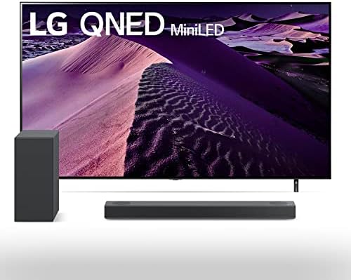 LG de 75 polegadas da classe QNED85 4K TV inteligente com Alexa integrado 75qned85uqa s75q 3.1.2ch bar de som com dolby