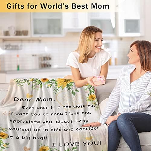 Presentes ITVGEKP para mamãe, Mãe Presentes para o Dia das Mães Dia dos Namorados Dia dos Namorados, Presentes Cobertos Para Mãe Mulheres da Filha filho Soft Warm Throt Blanket 50 x 60