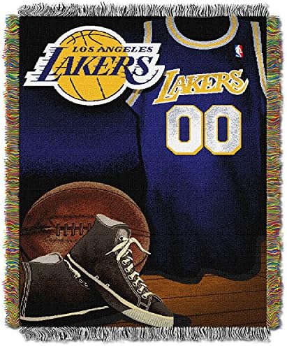 Oficialmente licenciado NBA vintage Tapestry Throw Throw Planta, Multi Color, 48 x 60