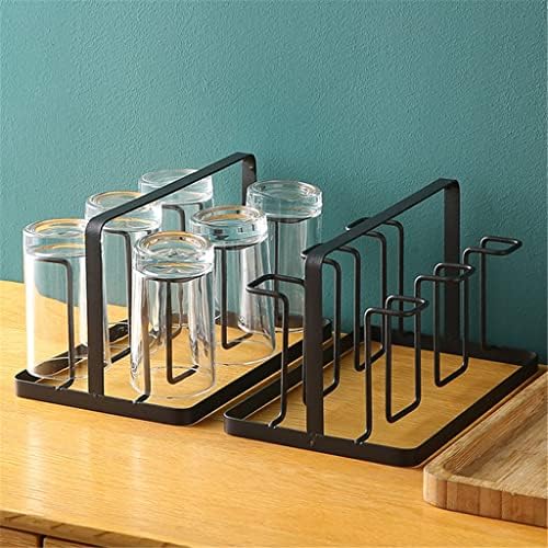 Slatiom Creative Cup Rack para drenar a bandeja da esteira de armazenamento da xícara doméstica Rack de água de vidro de cabeça
