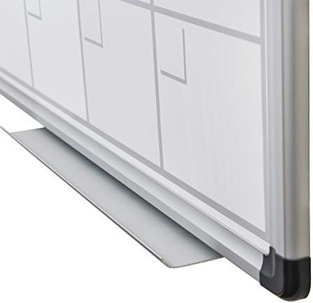 Floortex Viztex lacado Planner Mensal de Aço Montético placa seca, estrutura de alumínio, 36 x 24, fcvlmp3624a