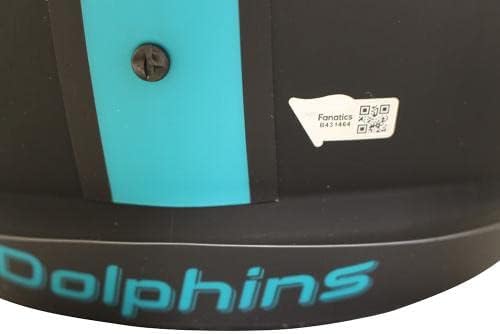 Jaylen Waddle autografou Miami Dolphins F/S Eclipse Speed ​​Helmet Fan 37997 - Capacetes NFL autografados