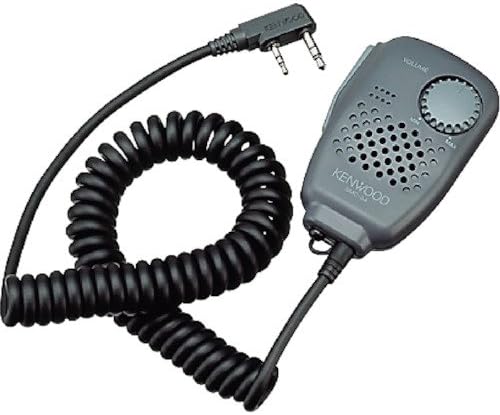Kenwood Original SMC-34 Hand Speaker Mic w/Glip Glip, Volume & Remote Control e 2,5 mm de fone de ouvido Jack