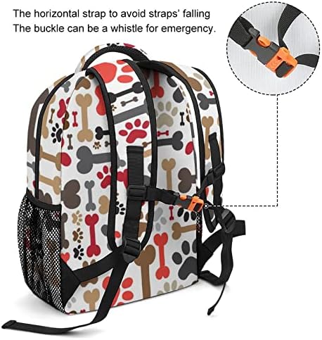 Cães Pata e ossos Laptop Backpacks Viagem Daypacks Saco de ombro da faculdade de moda unissex