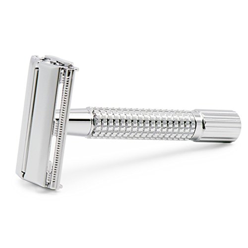 Weishi Butterfly Open Double Edge Safety Razor Chrome Handel curta To Razor reutilizável