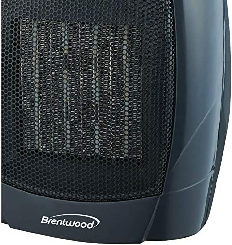 Brentwood H-C1601 de 1500 watts aquecedor de espaço portátil e ventilador, preto
