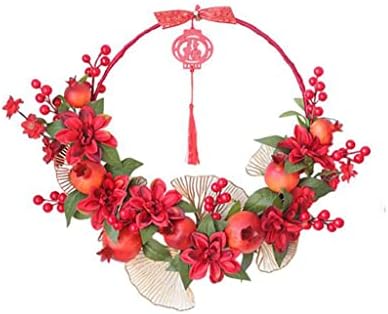 TJLSS Red Grinalh Romã Garland Ornament