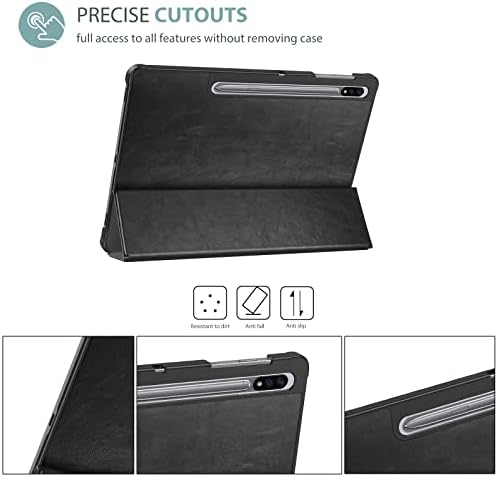 Procase Galaxy Tab S8 Plus/ S7 Fe 2021/ S7 Plus 2020 Caixa de 12,4 polegadas com pacote de caneta S com estojo fino para