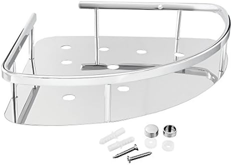 IIVVERR 290mm x 220mm 201 Aço inoxidável montagem de parede Banheiro banho de banheira Caddy cesto Cromo polido acabamento