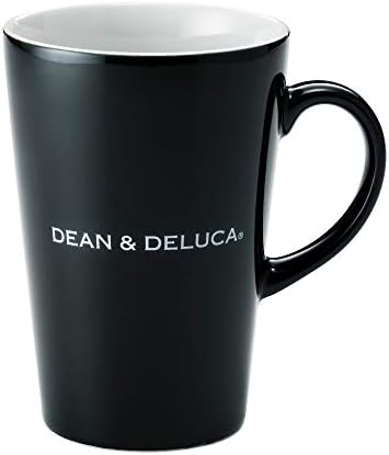 Dean e DeLuca Latte Caneca, M, Gray, 12,5 fl oz, caneca, cofre de microondas, lava -louças seguras, utensílios de mesa, café,