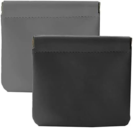 Bolsa de maquiagem de mini maquiagem cosmética de bolso preto, 2pcs saco de maquiagem pequena para bolsa, acessórios de higieness de 4,7 × 4,3.