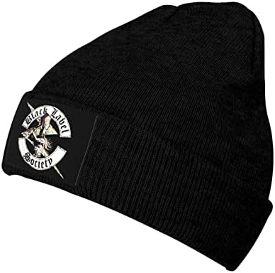 Black Rock Label Band Society Society Adult Knit Hats Fashion Feia casual Hat Hat feminino Capéu quente Hapsa de malha masculina