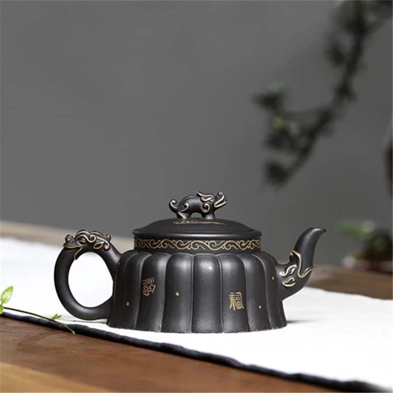 Walnuta Purple Clay Tea Pot Raw Ore Black Mud Filter Tule Home Handmade Tea Maker Tradicional Conjunto de Tea Supplies