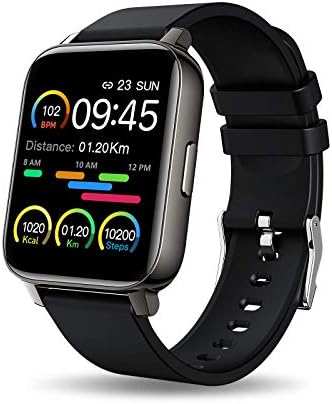 Relógio inteligente, 1,69 '' Touch Screen rastreador de fitness relógios para homens mulheres, smartwatch IP67 à prova d'água com monitor de freqüência cardíaca, monitor de sono, pedômetro, rastreador de atividades de stopwatch para Android/iOS