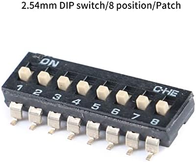 Interruptores de alternância de alternância de alternância de alojamento do YNREMM 5PCS/LOT SMD/DIP 2,54mm Tipo de slide 2,54mm 1p/2p/3p/4p/5p/6p/8p