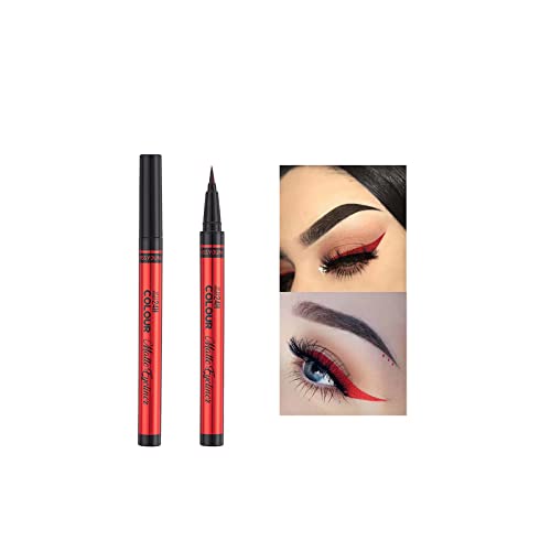 Lápis de gel de delineador profissional - à prova de mancha à prova d'água - Longa duração High Pigmented 6 Cores Matte & Colorful Liquid Liner Gifts para mulheres