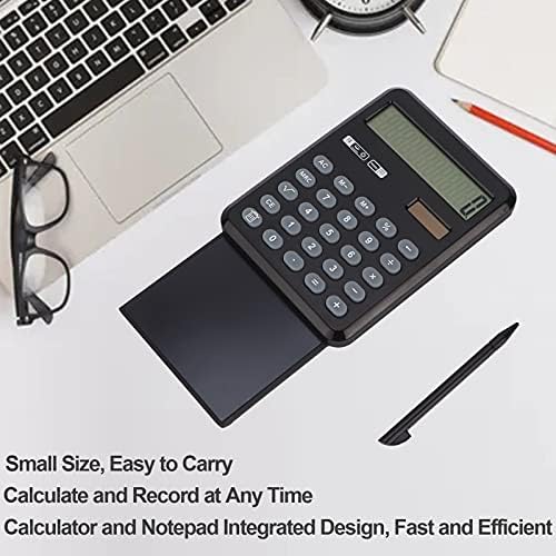 Calculadora portátil de mesa portátil, calculadora de desktop com bloco de notas, retire o tablet LCD com pincel, multi