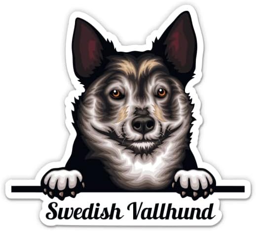 Adesivo sueco valhund - adesivo de laptop de 3 - vinil à prova d'água para carro, telefone, garrafa de água - decalque