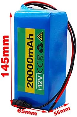Teho 12V Battery Pack de grande capacidade 12V 20AH 18650 Bateria de lítio com BMS Protection Board 12V 20000mAh Capacidade+Carregador