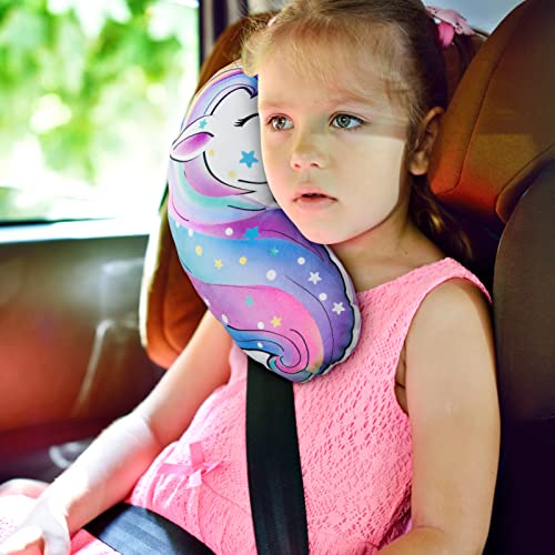 Almofada do cinto de segurança do Fioday para crianças UNICORN Pillow Belt Belt Soft Car Saturing Tampa da canela de sede de viagem