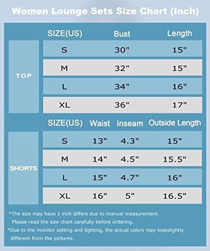 Conjuntos de lounge de duas peças femininos para cunhamentos de shorts femininos-2 conjuntos