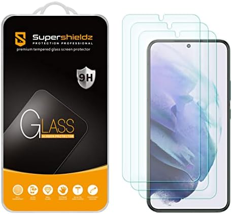 Supershieldz projetado para o protetor de tela de vidro temperado com Samsung Galaxy S22 5g, [não ajustado para S22 Ultra] Anti Scratch,