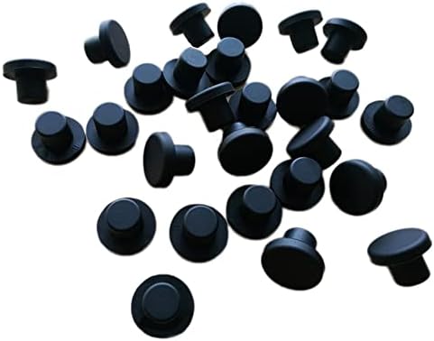 5/10/20pcs Blak redonda de borracha de borracha de silicone insere tampa de vedação de vedação 2,6mm -14mm -