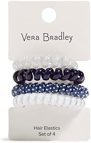 Vera Bradley elástico conjunto de 4 acessórios de cabelo