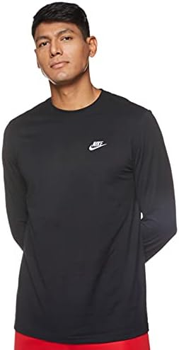 Nike Sportswear Men-Manteu de manga comprida preto/branco, xxl