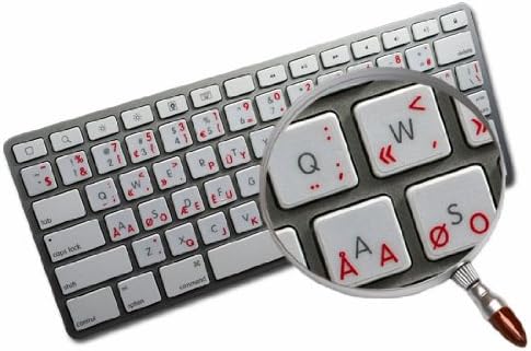 Os rótulos de Dvorak do programador para o teclado Red Lettering Transparent Background é compatível com a Apple
