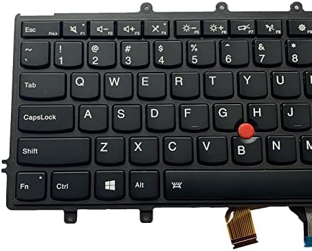 Layout dos EUA para substituição do laptop Tiugochr com luz de fundo com teclado apontando para o Lenovo ThinkPad X240 X240S