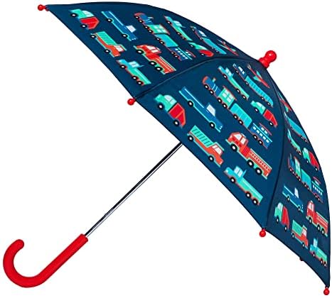 Mochila Wildkin Kids 12 polegadas, guarda -chuva, lancheira e botas de chuva Tamanho 1 Ultimate Bundle Essentials