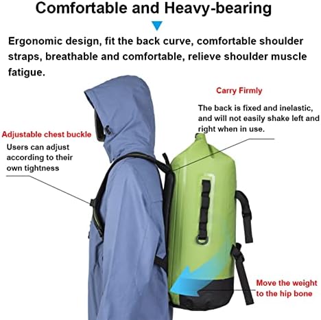 Haikangshop mochila pesada mochila bolsa seca à prova d'água - Totalmente submersível 1pk ou 3pk Ultra Lightweight Airtight impermeável