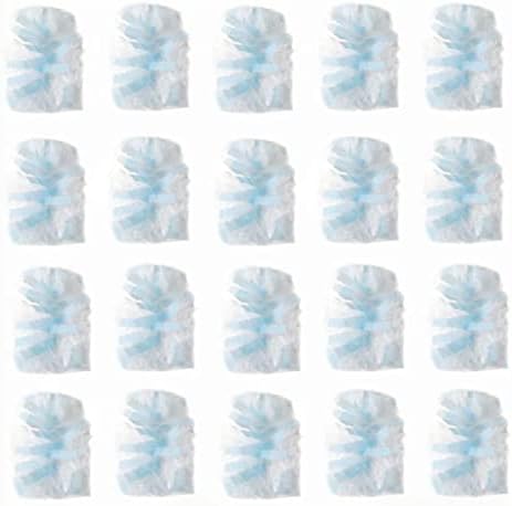 Refils de espanadores descartáveis ​​suzzyvine, 180 espanadores recarregam, total 20 contagem, azul e branco