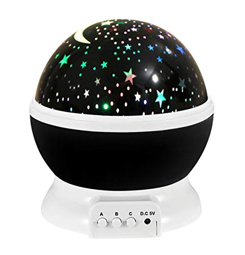 Star Night Light for Kids, 12 Modos de Luzes de Mudança de Cor com Cabo USB, 360 ° Rotativo Moon Star Projector Lâmpada de mesa