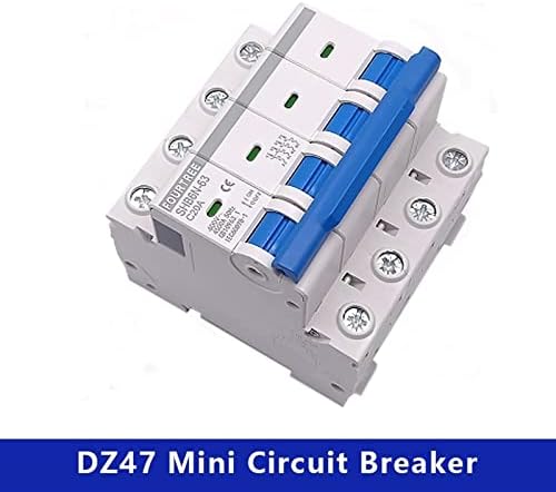 1pcs 4 pólo din trilho 400V ~ Mini Circuito Disjuntor Caixa de distribuição de ar -intermato Distribuição Equipamento mecânico