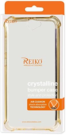Caso TPU sem fio Reiko para HTC One A9 - Clear+Gold