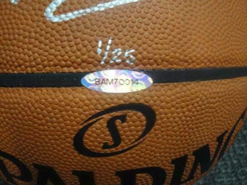 Allen Iverson Ben Simmons Autógrafo Spalding Basketball 1 Picks 1/25 - Basquete autografado