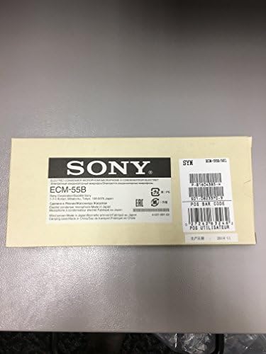 Microfone Lavalier de condensador de eletreto Sony ECM55B, preto