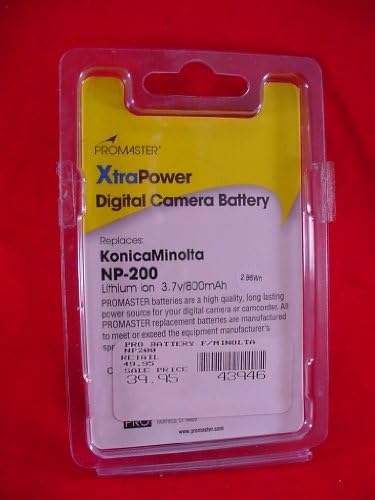 Bateria de substituição do Promaster para Minolta NP-200
