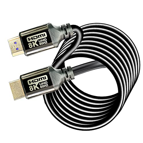 Cabo HDMI 8K60Hz 6ft, cabos HDMI 48G, cabo HDMI 2.1, cabo Ultra HDMI 4K60Hz 4: 4: 4 HDCP 2.2 e 2.3, HDR 10 Compatível com Roku