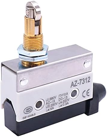 Interruptor de limite de êmbolo do rolo momentâneo skxmod 380v 10a 1nc+1 sem painel MONTAGEM MICRO SWITCHES AZ-7312