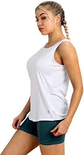 Icyzone Womens 'Open High Neck Workout Athletic Gym Tank Tops